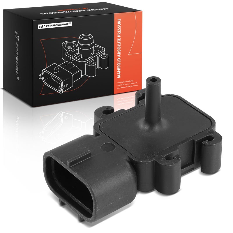حساس ضغط manifold MAP من APremium 3 دبابيس متوافق مع تويوتا كامري RAV4 كورولا سيلكا باسيو سولارا شيفروليه مترو جيو مترو بريزم بونتياك فايرفلاي سوزوكي استيم سويفت