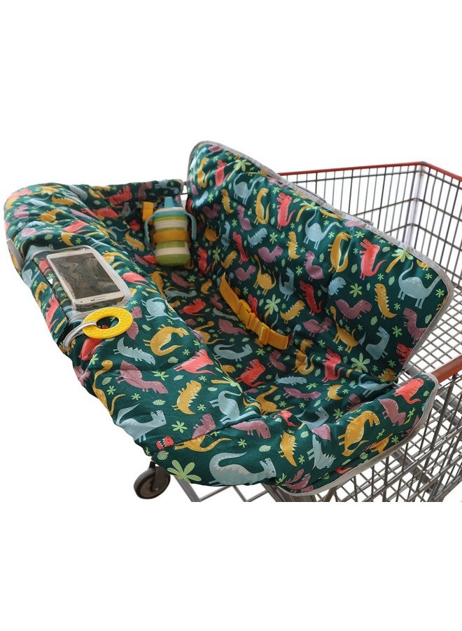 suessie غطاء عربة التسوق وغطاء كرسي عالي ديناصورات - Image 2
