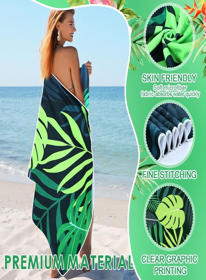 FuWeave 6 Pcs 72 x 36 Microfiber Oversized Beach Towels Large Absorbent Thin Compact Lightweight Sand Free Quick Dry Towels Pack for Travel Pool Yoga Gym Sports Beach Accessories(Hawaii) - Image 5