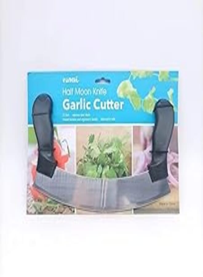 Garlic cutter half moon knife 