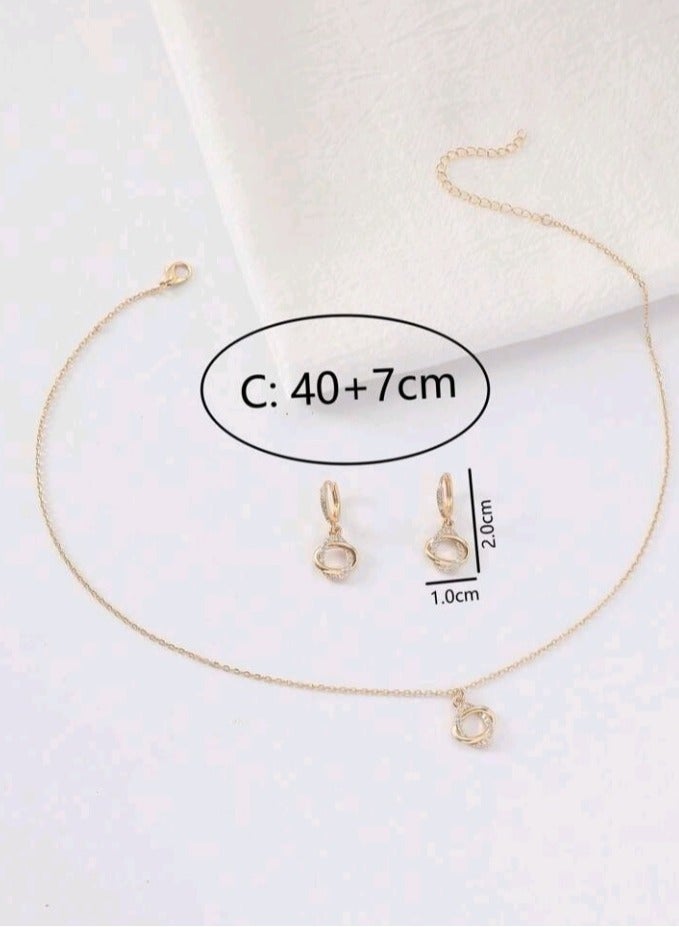 Jewelry For Life Luxury Jewellery Set For  Women Inlaid With Zirconia - Image 3