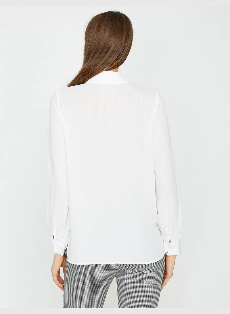KOTON Neck Detailed Blouse