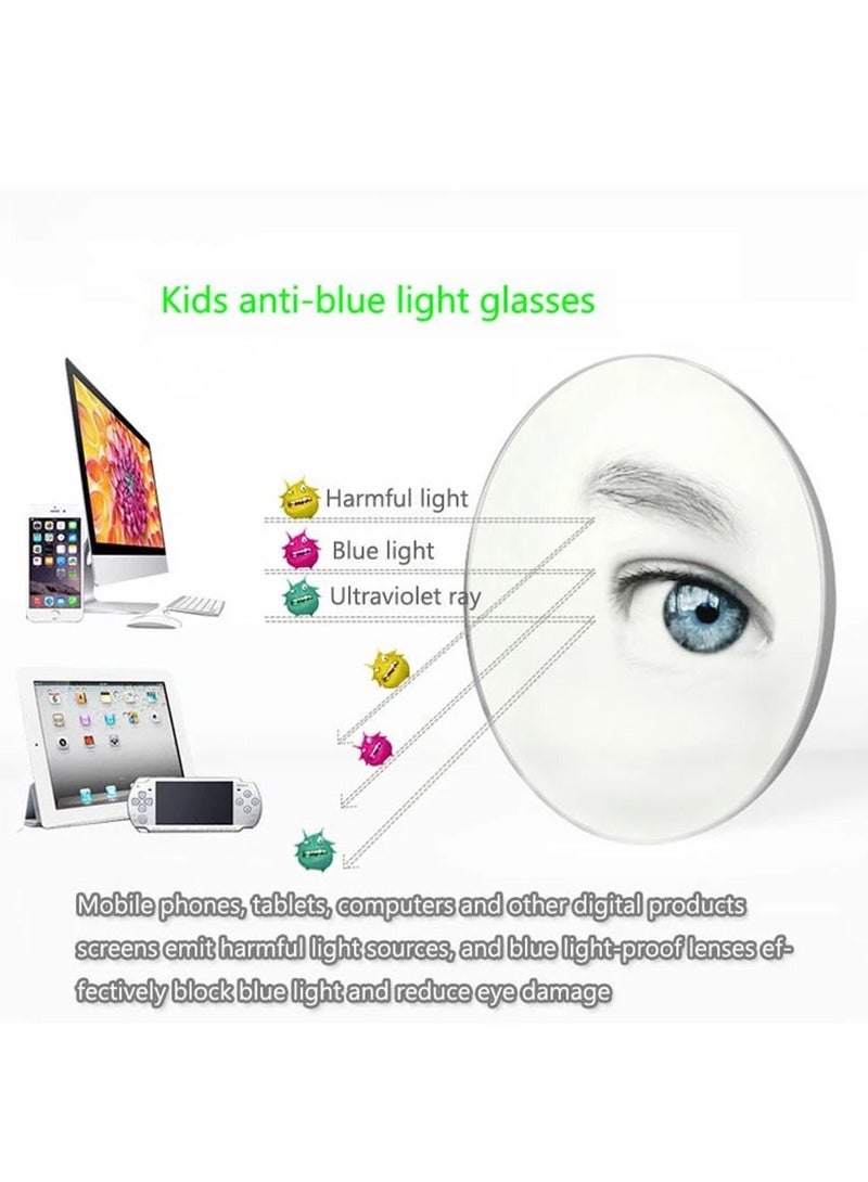 AROAQ Kids Computer Glasses Blue Light Blocking Filter Gaming Goggles Silicone Frame Child Anti Blue Ray Eyewear - Image 2