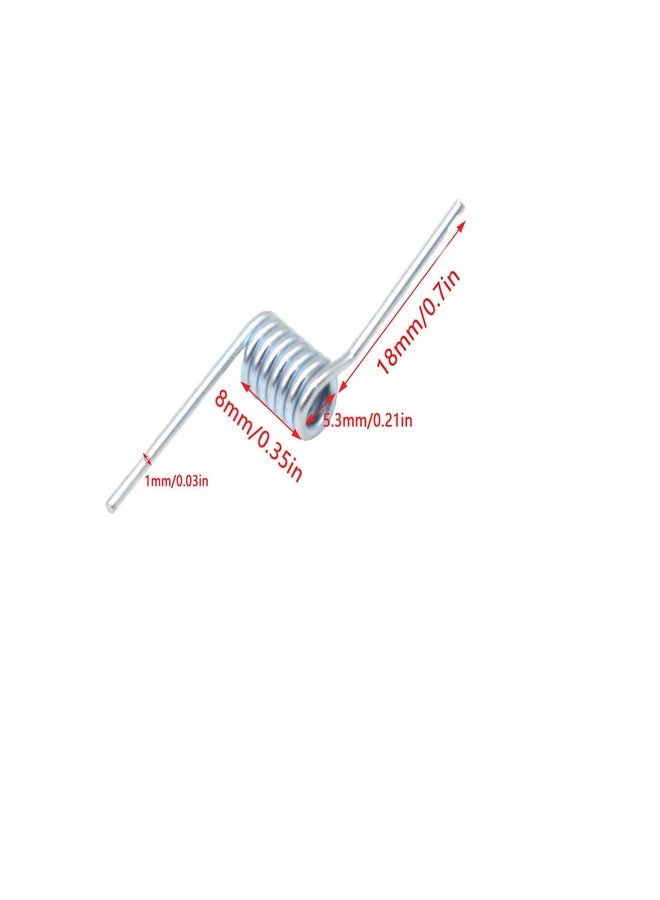 ArrErr 8 Set Hair Claw Clip Spring Replacement with Central Axle Rod for Large Medium Claw Clips Hairpin Squre Rectangle Butterfly Jaw Clamp Repair Parts - Image 2