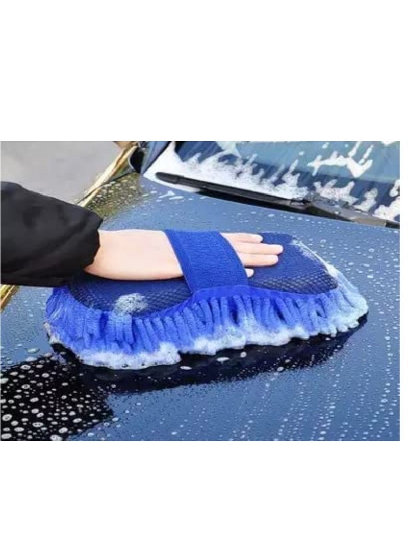 🚗طقم مناشف تنظيف السيارة – 6 مناشف ميكروفايبر (40×40 سم) + 2 إسفنج، آمنة على الطلاء، فائقة الامتصاص ومتعددة الاستخدام لغسيل وتجفيف السيارة - Image 5