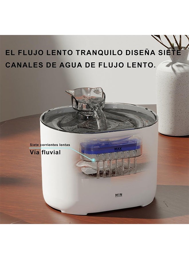 8PCS Cat Water Fountain Filters, BPA-Free Cat Replacement Fountain Filter, Built-In Resin and Activated Carbon for Filtration System