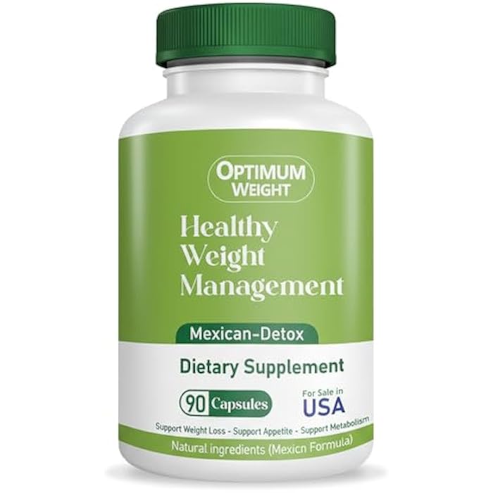 OPTIMUM WEIGHT 90 Day Gut Cleanse & Full Body Detox – Mexican Herbal Formula for Healthy Weight Management – Supports Metabolism, Digestion & Detox Balance – 90 Capsules - Image 1