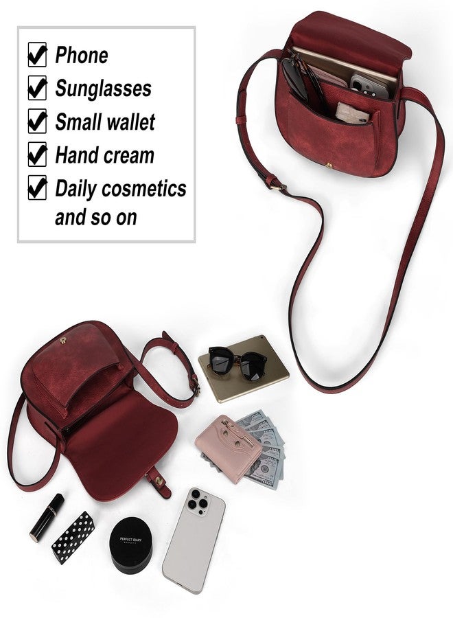 AFKOMST Women Crossbody Satchel Bag Small Saddle Purse and Tote Shoulder Handbags - Image 5
