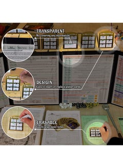 CZYY Dnd Initiative & Combat Tracker Set Of 6Pcs Erasable Acrylic Top On Screen With Character, Monster Insert Cards Dm Tools, Accessories For Dungeons And Dragons, Pathfinder, Ttrpgs  - Image 2