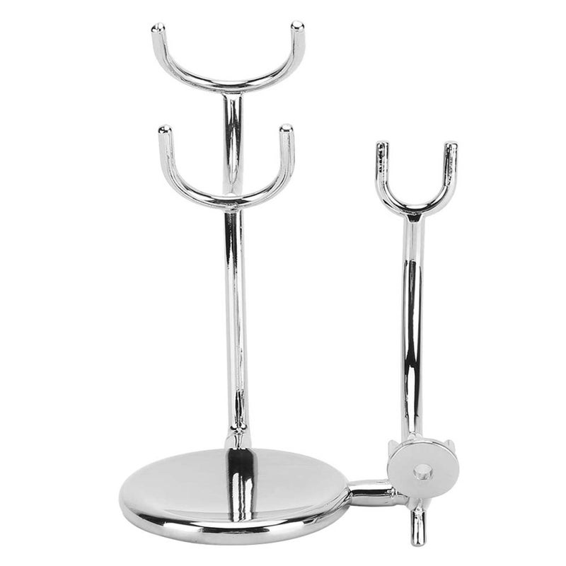 Manual Razor Shaving Brush Soap Bowl Stand Electroplating Metal Shaving Knife Stand - Image 1