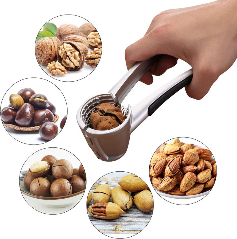 EZiKitchen Store مكسرات للجميع مكسر الجوز لمكسرات البيكان والبندق والجوز أداة مطبخ ثقيلة الوزن بمقبض غير قابل للانزلاق - Image 5