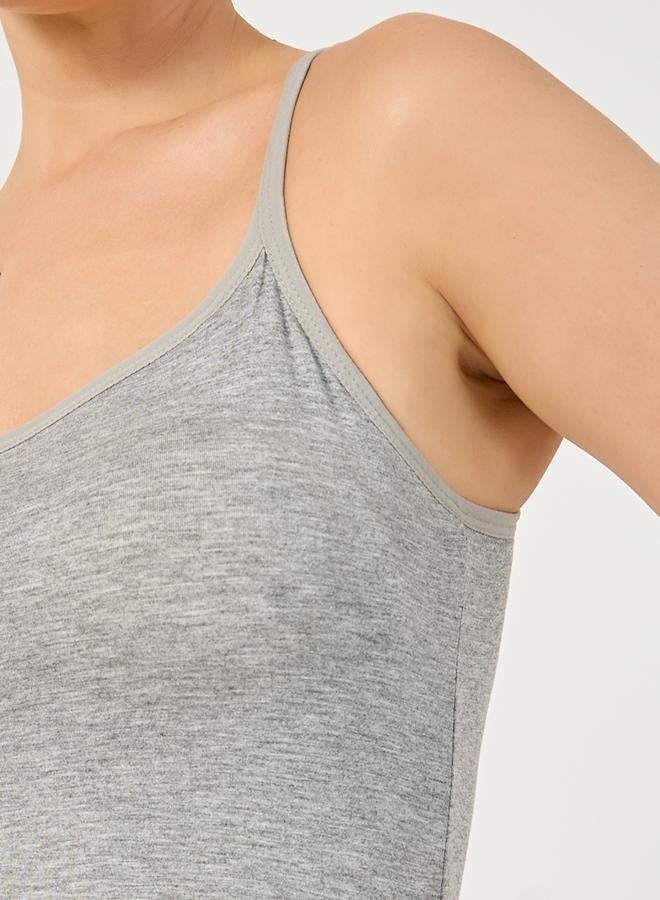 Styli Solid Adjustable Strap Cami  - Image 2