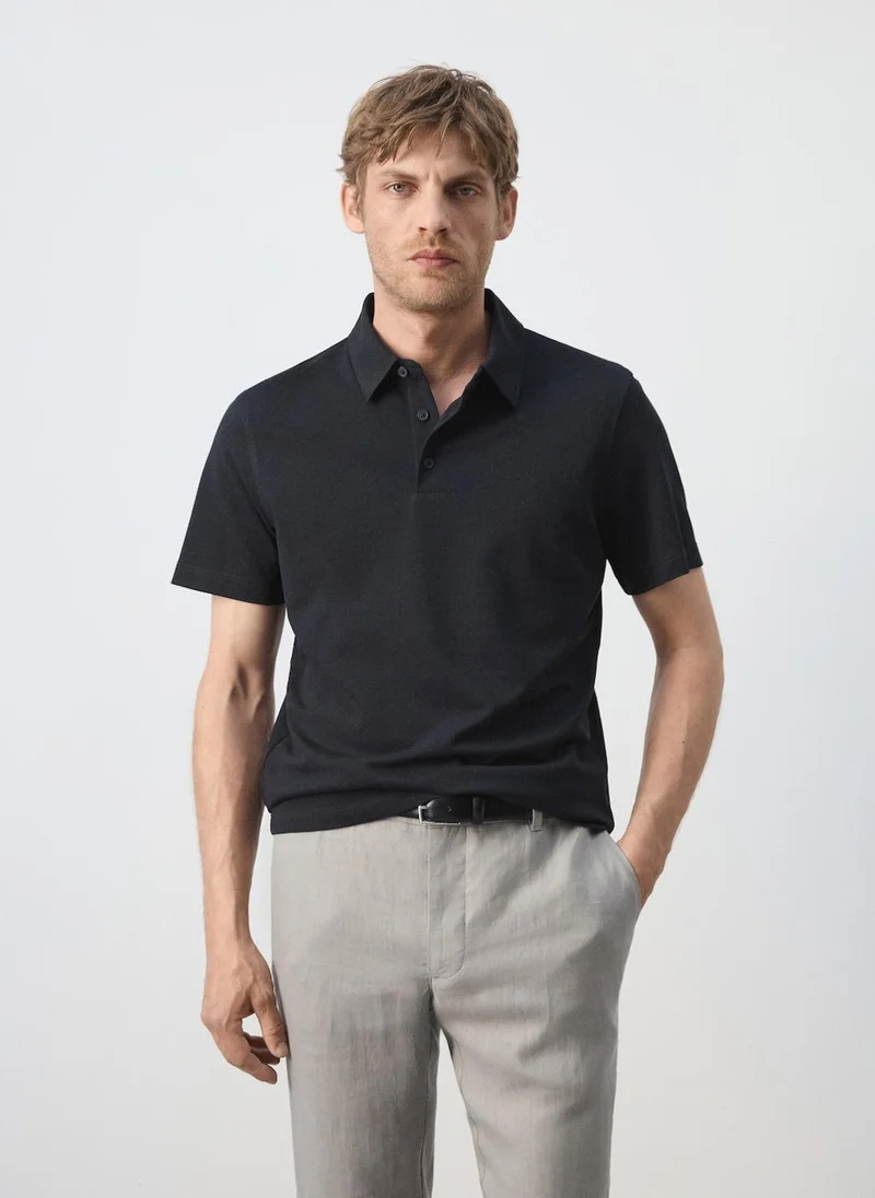 Slim-Fit Cotton-Piqué Polo Shirt