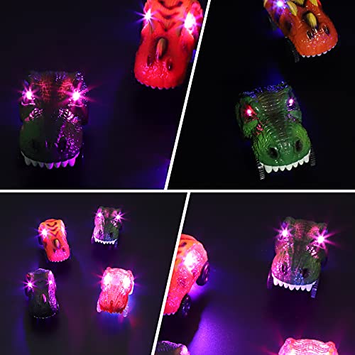 Save Unicorn Tracks Cars only Replacement Race Cars for Tracks Glow in The Dark Racing Car Track Accessories with 3 Flashing LED Lights Compatible with Most Tracks for Girls Kids and Boys4pack - Image 5