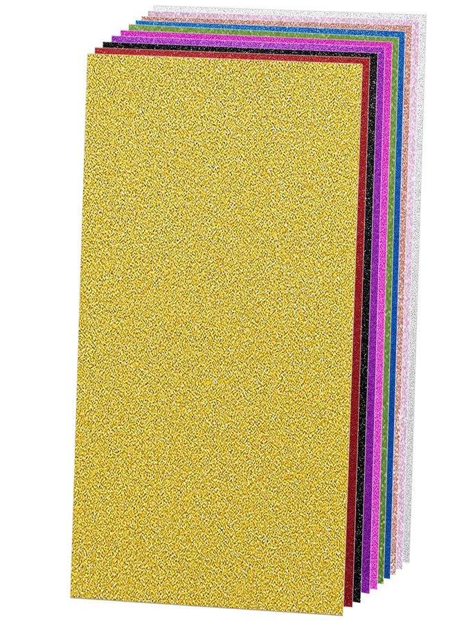 SALEMAR 250 GSM Glitter Cardstock Glitter Paper, 10 Color Sparkling Craft Paper for School, Scrapbook and Craft Projects, 8.3 x 11.7 Inches(Multicolor) - Image 1