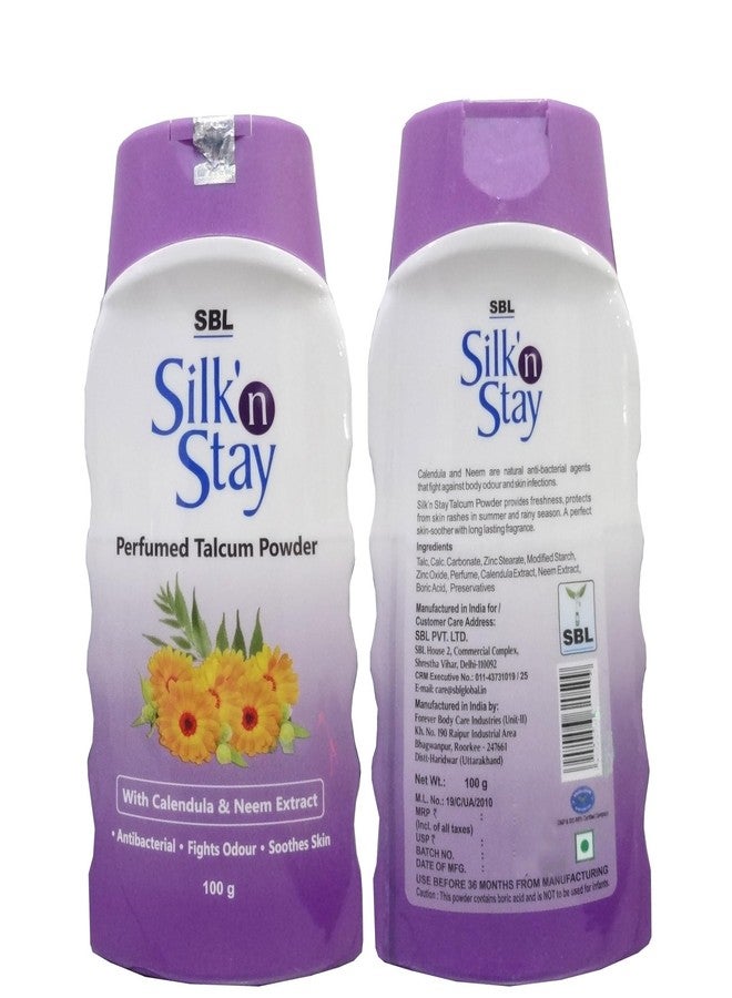 إس بي إل بودرة التلك SBL Silk'n Stay، 100 غرام، عبوة من قطعتين - Image 2