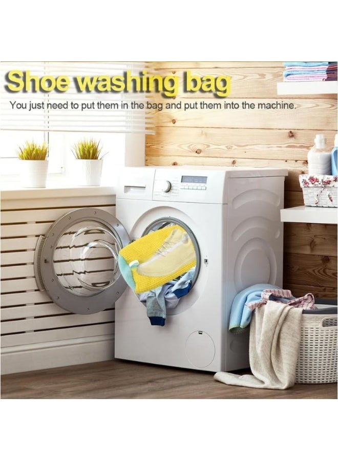 حقيبة غسيل XXL - أكياس غسيل أحذية قابلة لإعادة الاستخدام، تنظيف عميق 360 درجة للأحذية الرياضية وأحذية التنس والنعال. حماية للأحذية الرياضية في الغسالة والمجفف - Image 5