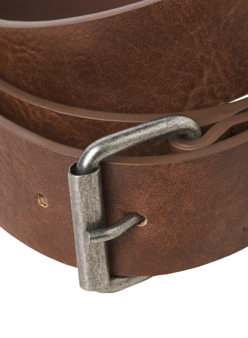 جاك اند جونز Textured Leather Belt