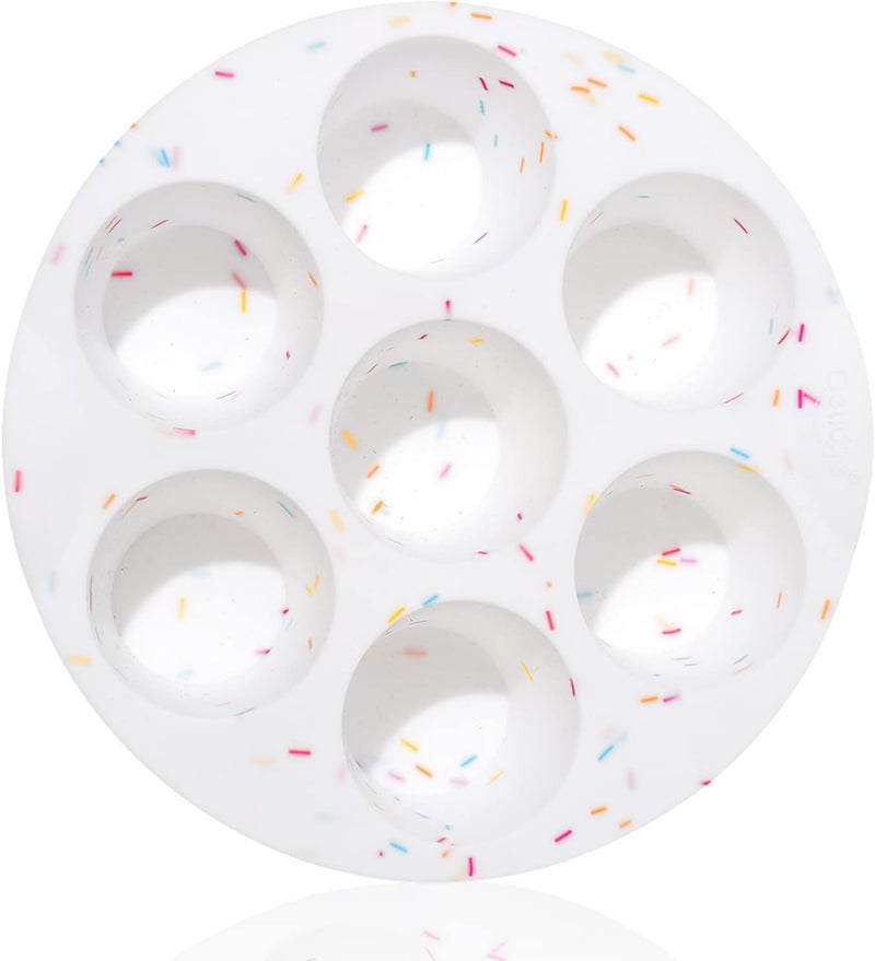 SHEbaking Silicone Egg Bite Molds Air Fryer Muffin Pan for Baking Non-Stick Silicone Egg Molds 7 Cups Air Fryer Cupcake Mold for Mini Muffins, Tart, Mini Cupcake BPA Free - Image 1
