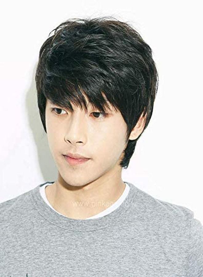 Estelle Korean Lover Style Fashion Cool Men Fluffy Short Curly Wig For Boy Black No 02  - Image 3
