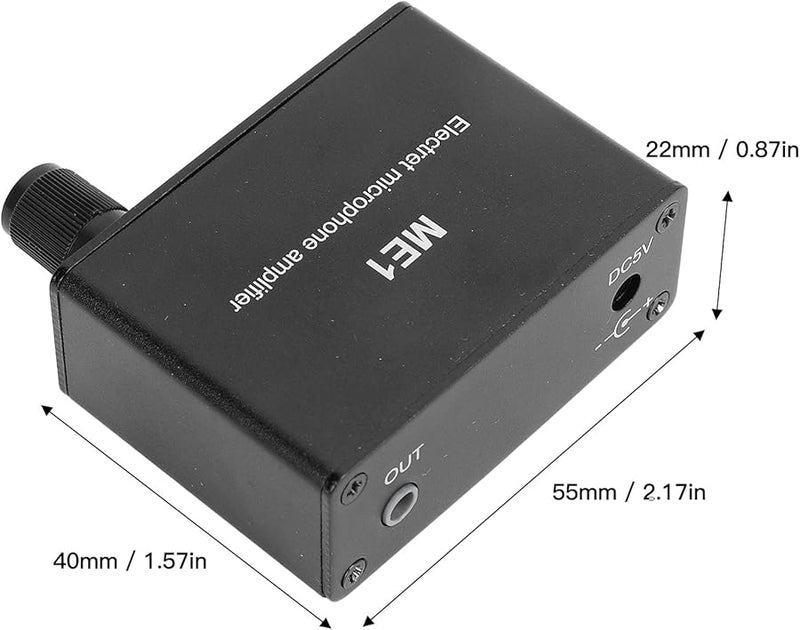 FTVOGUE Adjustable Gain Electret Microphone Amplifier 3 5mm Input 150mah Battery 10H Playtime - Image 3