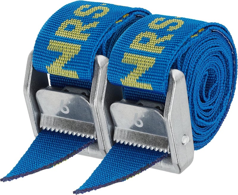 NRS 1.5" Heavy Duty Tie Down Strap – 2 Pack | Cargo Roof Rack Strap for Vehicle, Trailer, Kayak, Moving | 500 lbs. Working Load | 1,500 lbs Breaking Strength - Image 1