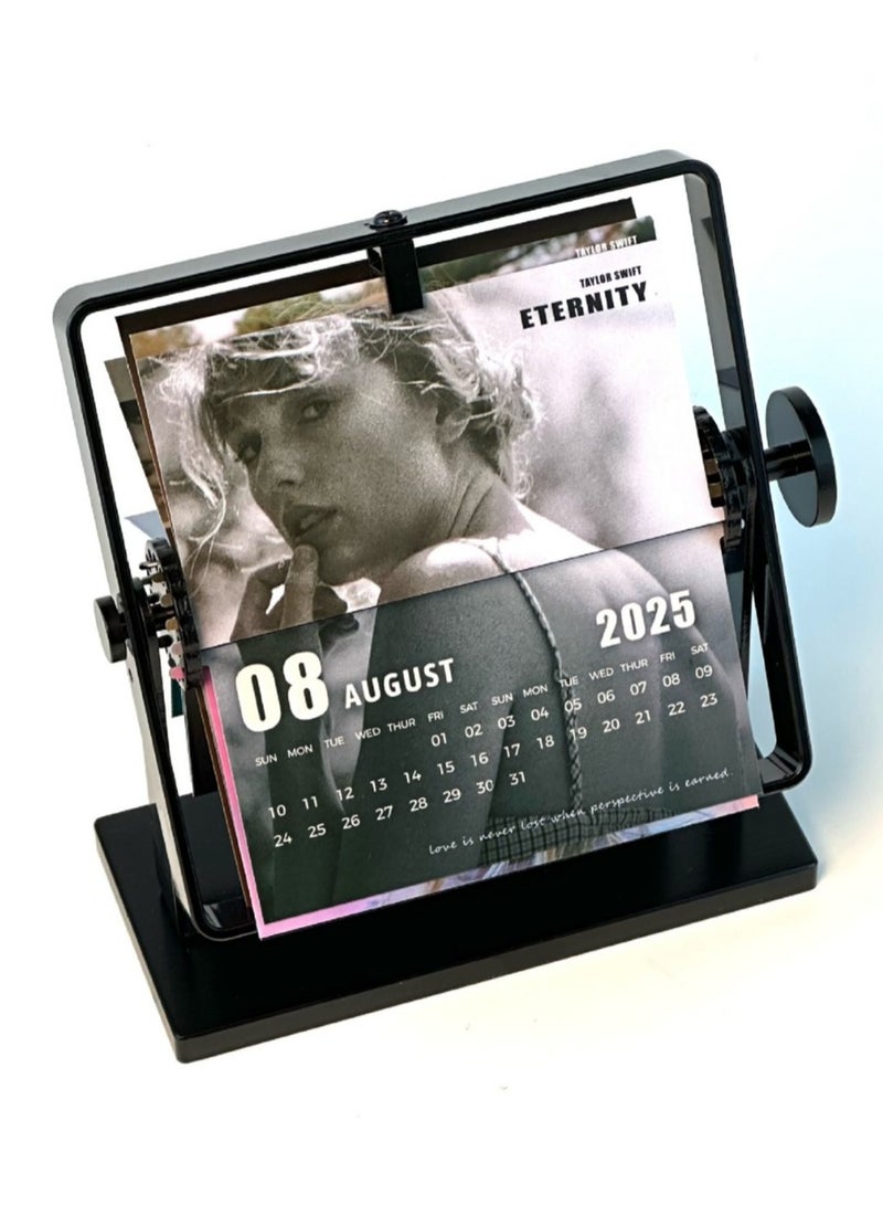 عام 2025 جديد سويفت تايلور سويفت الميكانيكية مكتب التقويم هدايا للجماهير والأصدقاء - Image 3