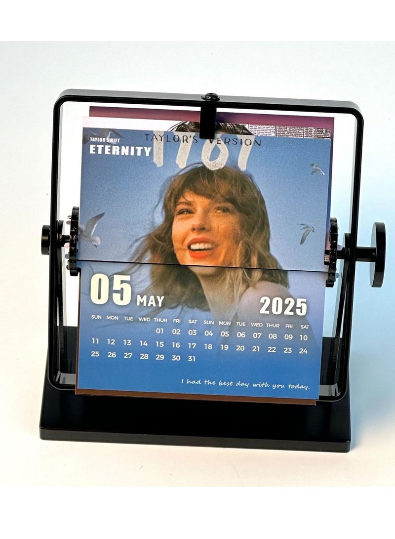 عام 2025 جديد سويفت تايلور سويفت الميكانيكية مكتب التقويم هدايا للجماهير والأصدقاء - Image 2