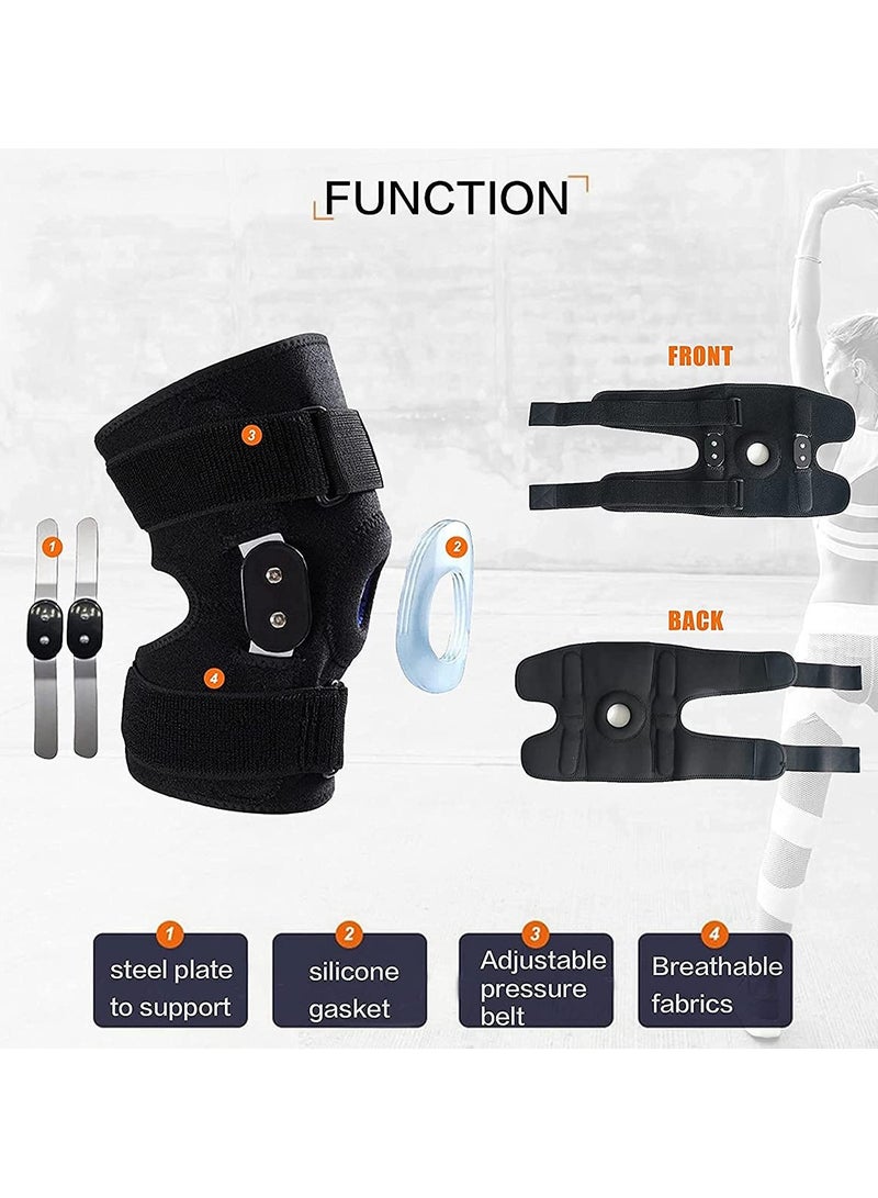 Bukela Decompression Knee Brace, with Side Stabilizers, for Knee Pain Relief, Adjustable Compression Band, Suitable for Men and Women - Image 2