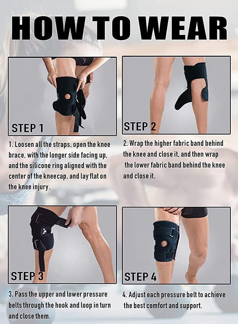 Bukela Decompression Knee Brace, with Side Stabilizers, for Knee Pain Relief, Adjustable Compression Band, Suitable for Men and Women - Image 5