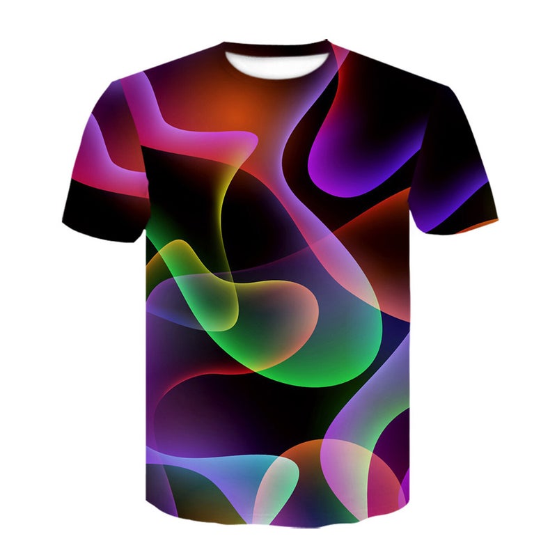 2023 Vortex Vertigo Science Fiction 3D Printing Men'S Short Sleeve T-Shirt Pattern - Image 1