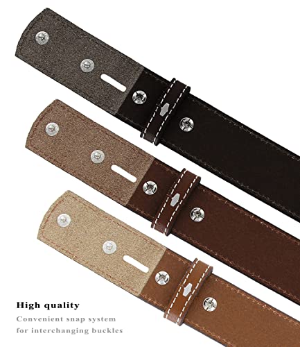 Belts.com Genuine Full Grain Western Floral Engraved Tooled Leather Belt Strap 1-1/2" Wide (Tan, 40) - Image 5
