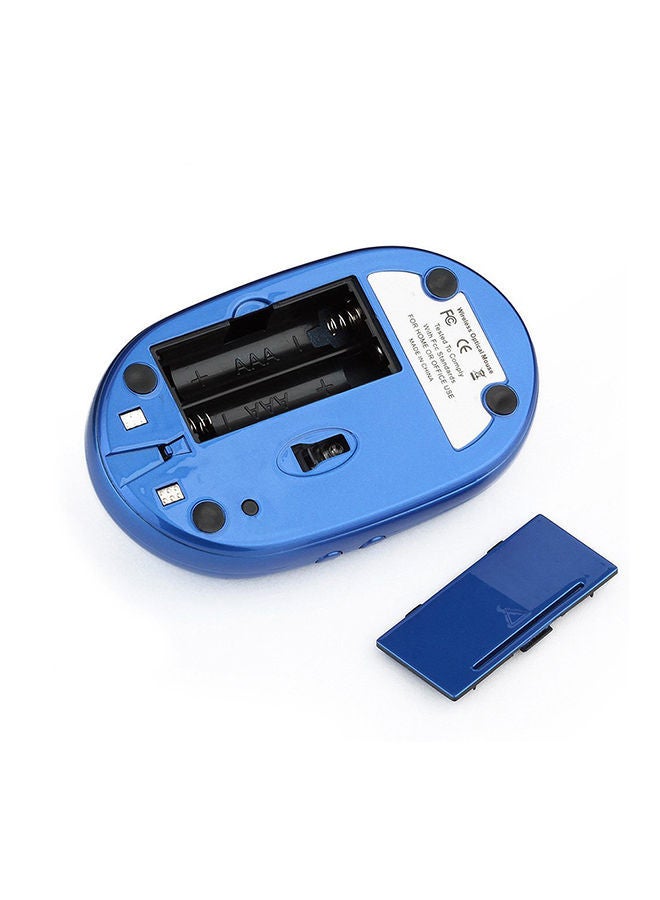 NIBEMINENT 2.4G Wireless Rechargeable Mouse Blue  - Image 3