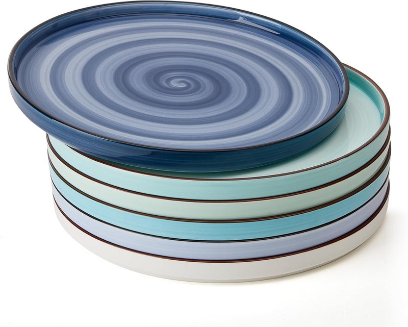 Sweese 10 Inch Round Porcelain Plates Dinner Plates - Image 1