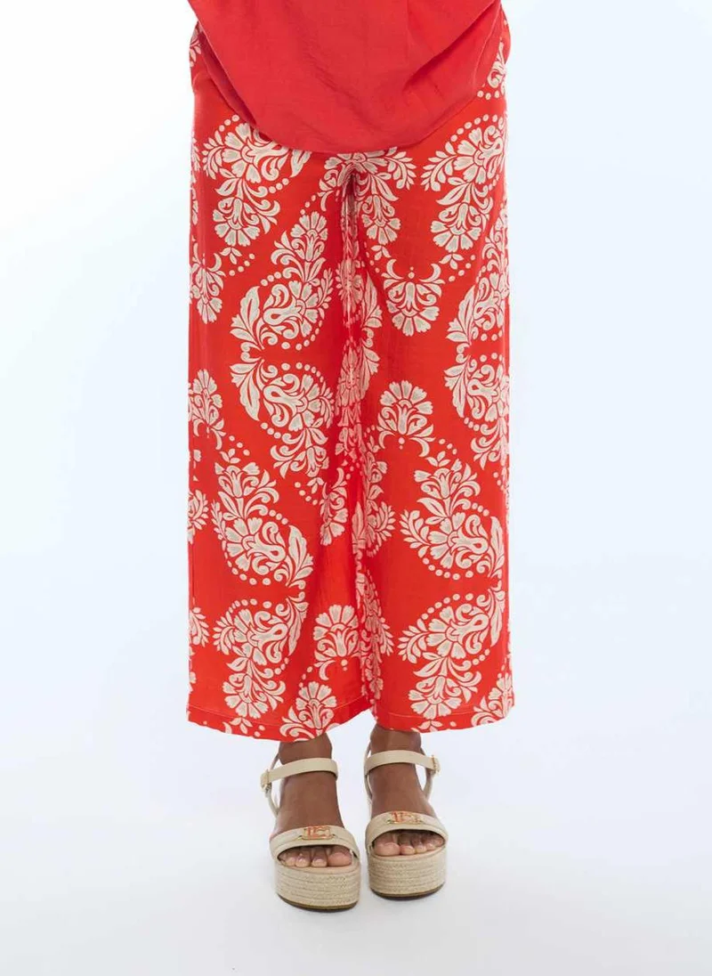 لولا كساديمونت Paisley Print Fluid Culotte