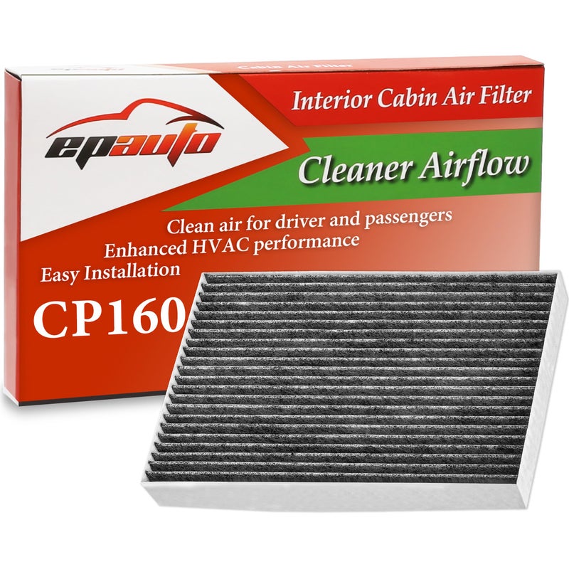 فلتر هواء المقصورة EPAuto CP160 CF12160 مع استبدال الكربون النشط لهيونداي كونا كونا N توكسون فيلستر فيلستر N فينيو كيا سيلتوس سول سول EV سبورتاج يناسب 20162025
