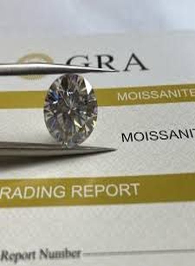 Bague Buy GRA Certified Moissanite Stone Original Loose Diamond Gemstone 3.5 Carat ( 9.50MM ) - Image 4