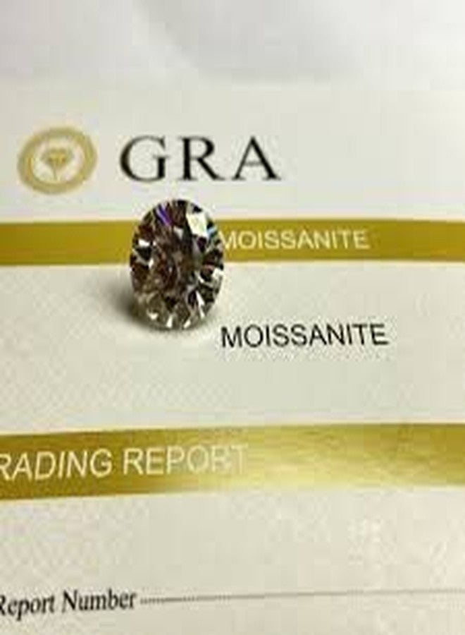 Bague Buy GRA Certified Moissanite Stone Original Loose Diamond Gemstone 3.5 Carat ( 9.50MM ) - Image 5