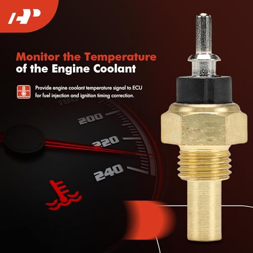 A-Premium Engine Coolant Temperature Sensor Compatible with Mercedes-Benz C220, E320, E420, S320, S420, S500, S600, SL320, SL500, SL600, 190D, 190E, 260E, 280CE, 280E, 280SE, 300CE, 300E, 300SE & More - Image 2