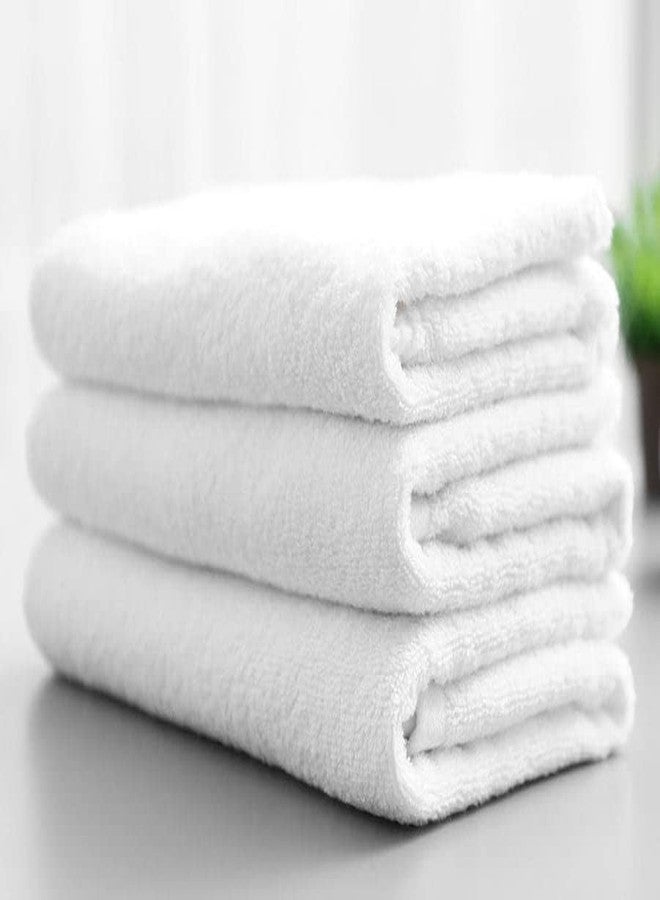 COTFLEX Hand and Face Towel Pure Cotton, White, 14x21, Pack 3 - Image 1