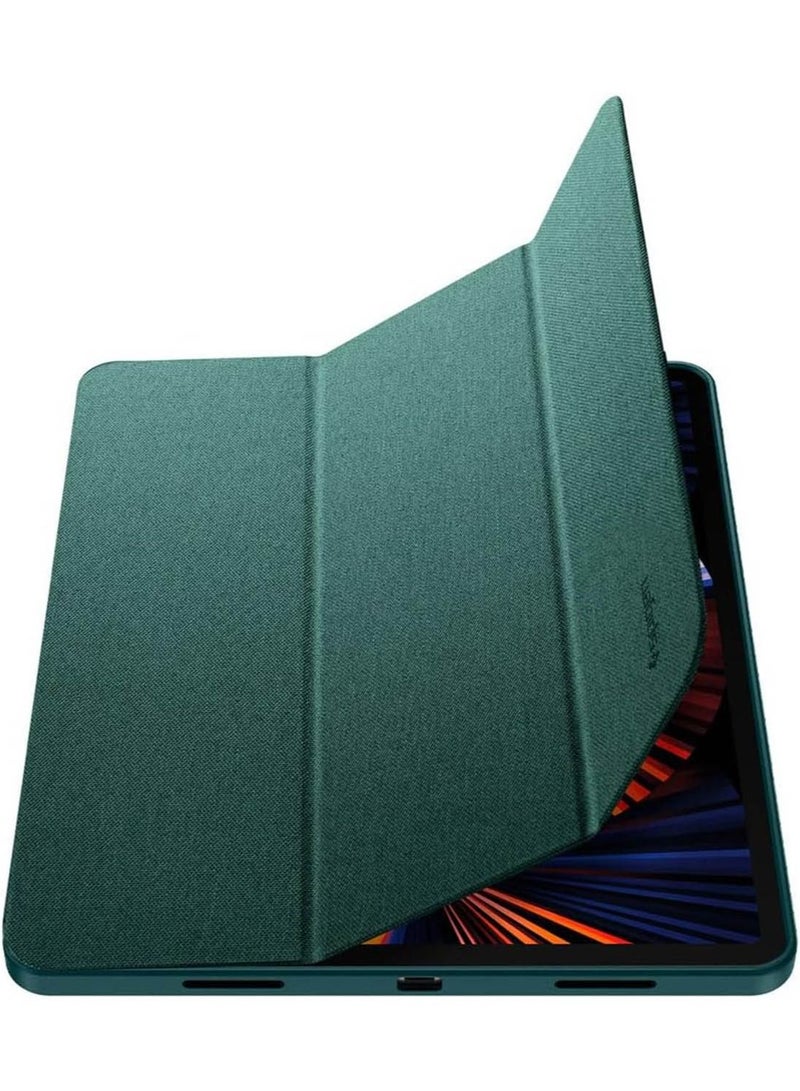 Spigen Urban Fit for iPad Pro 12.9 inch Case Cover M2 6th Generation (2022) / 5th Generation (2021) with Pencil Holder - Midnight Green - Image 2