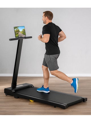 Treadmill with Handles & Walking Pad Foldable Compact for Home Office Use Portable Under Desk Design with Quiet Motor LED Display Remote Control - pzsku/Z772F071F1D27855083E7Z/45/1749707858/31425725-34ae-4e5c-8925-6aa85adcaea9