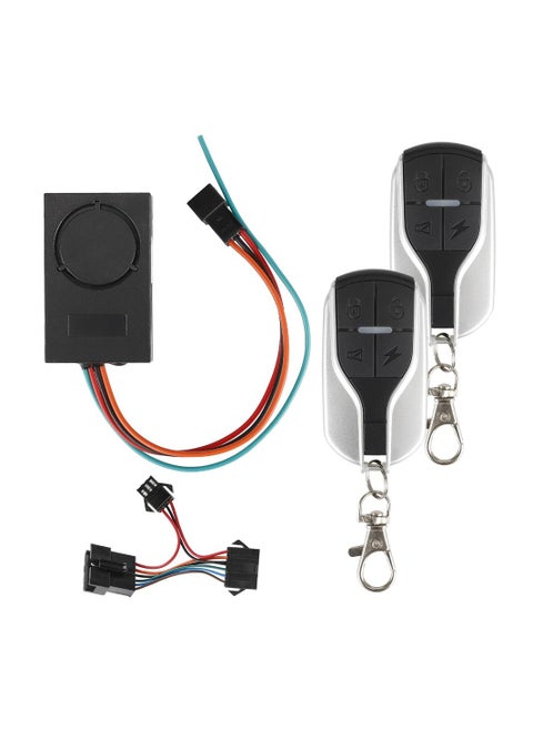 Electric Scooter Anti Theft Device Vibration Alarm Waterproof One-Button Starter Support Vehicle Search Function with Remote Controller