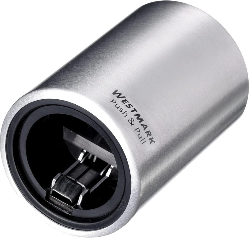 Westmark Automatic Bottle Opener/Bottle Opener, for Opening Bottle Cap Bottles, Brushed Aluminium, Push & Pull, Silver, 61882260 - Image 1