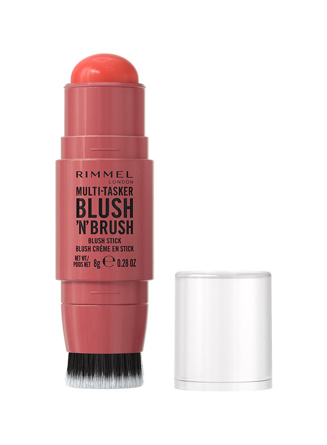 RIMMEL LONDON Multi-Tasker Blush'N'Brush Stick - Coral Dust, 8g - Image 1