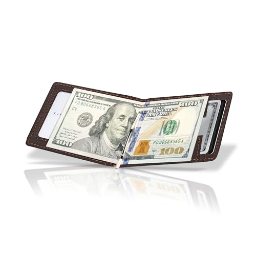 Kings Loot Money Clip Slim Minimalist Wallet for Men – RFID Blocking Leather Design with Money Clip – Front Pocket Bifold Holds 12 Cards – Stylish & Compact Wallets (Truffle) - Image 5