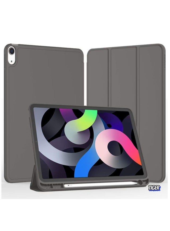 TIGER iPad Air 11 Inch Case M2 2024 – Compatible with iPad Air 5th/4th Generation (2022/2020) 10.9 Inch, Trifold Stand Smart Case with Pencil Holder, Dark Gray - Image 2