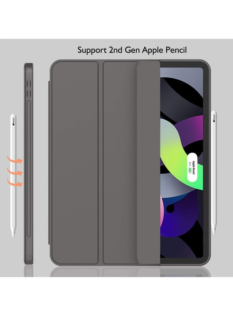TIGER iPad Air 11 Inch Case M2 2024 – Compatible with iPad Air 5th/4th Generation (2022/2020) 10.9 Inch, Trifold Stand Smart Case with Pencil Holder, Dark Gray - Image 3