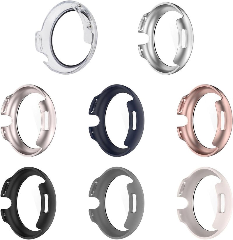Toughened Glass Screen Protector Integrated Full Coverage Antiscratch Shell Housing Sleeve Guard for Watch 4 41 / 45mm Scratch Sleeve - Image 3