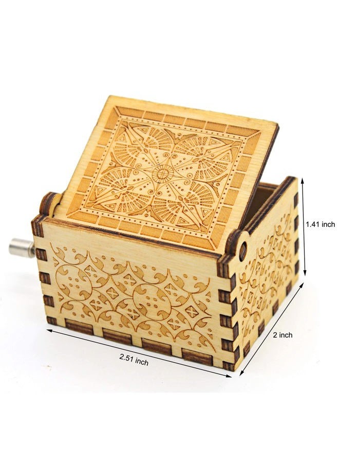 byykit VACTER Can't Help Falling in Love Wood Music Box, Antique Engraved Musical Boxes Case for Love One Wooden Music Box - Gifts for Lover, Boyfriend, Girlfriend, Husband, Wife (Wood) - Image 4
